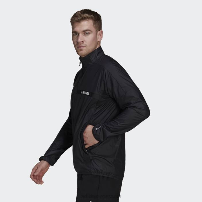 Adidas jacheta terrex multi wind neagra bărbați negru 2JBN7057