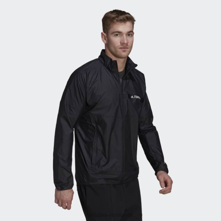 Adidas jacheta terrex multi wind neagra bărbați negru 2JBN7057