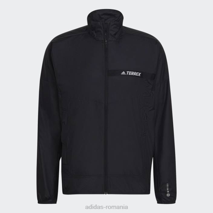 Adidas jacheta terrex multi wind neagra bărbați negru 2JBN7057