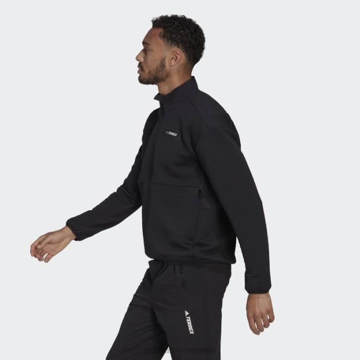 Adidas lână neagră Terrex Hike cu jumătate de fermoar bărbați negru 2JBN14752
