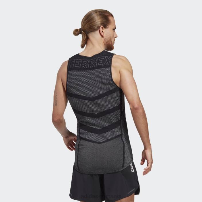 Adidas maiou negru cu strat de bază fără mâneci Terrex drynamo adidas bărbați alb negru 2JBN14043