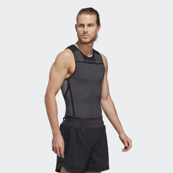 Adidas maiou negru cu strat de bază fără mâneci Terrex drynamo adidas bărbați alb negru 2JBN14043