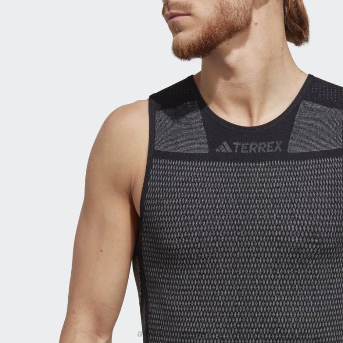 Adidas maiou negru cu strat de bază fără mâneci Terrex drynamo adidas bărbați alb negru 2JBN14043