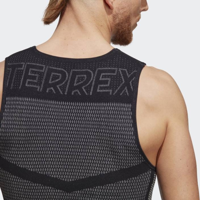 Adidas maiou negru cu strat de bază fără mâneci Terrex drynamo adidas bărbați alb negru 2JBN14043