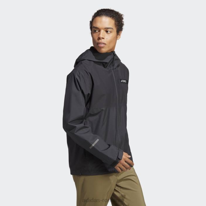 Adidas negru terrex multi rain.rdy jacheta de ploaie 2 straturi 2 adidas bărbați negru 2JBN14253