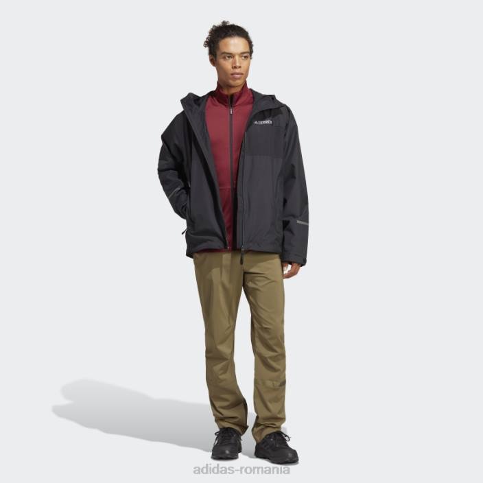 Adidas negru terrex multi rain.rdy jacheta de ploaie 2 straturi 2 adidas bărbați negru 2JBN14253