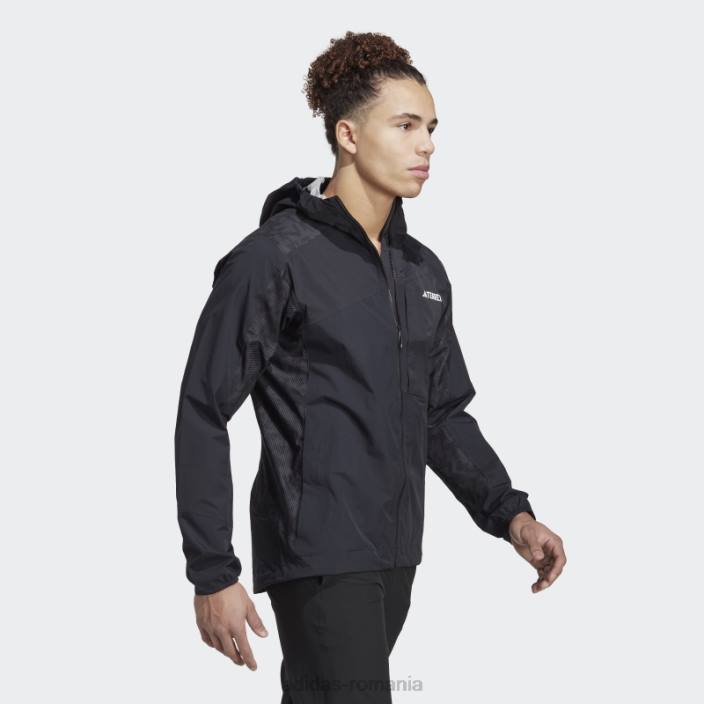Adidas negru terrex xperior hybrid rain.rdy jacheta adidas bărbați negru 2JBN13839