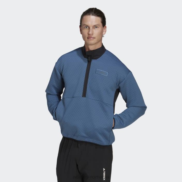 Adidas oțel terrex hike fleece cu jumătate de fermoar adidas bărbați oţel 2JBN14949