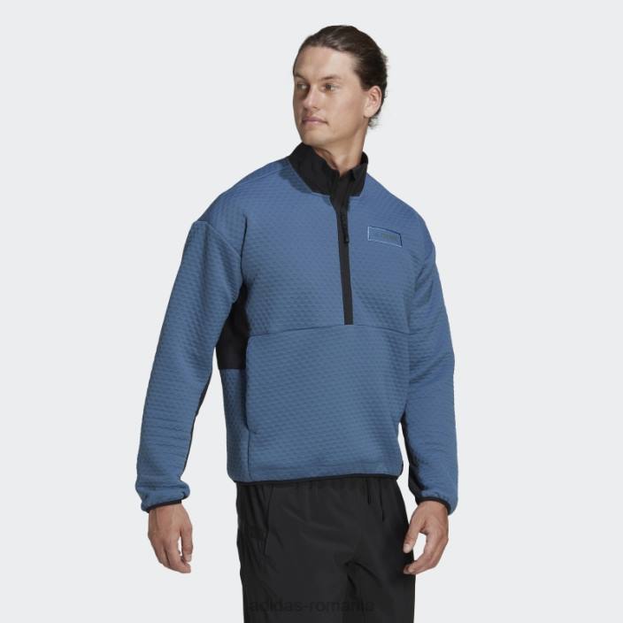 Adidas oțel terrex hike fleece cu jumătate de fermoar adidas bărbați oţel 2JBN14949