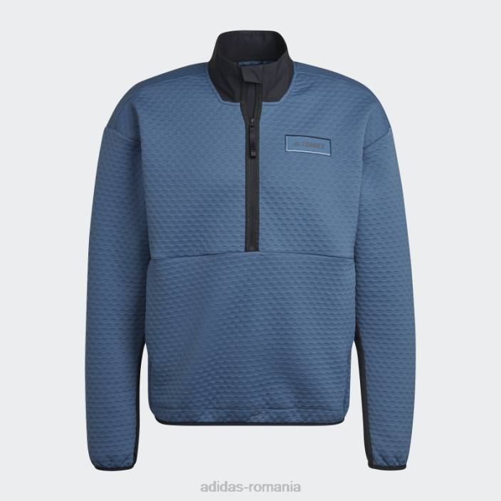 Adidas oțel terrex hike fleece cu jumătate de fermoar adidas bărbați oţel 2JBN14949