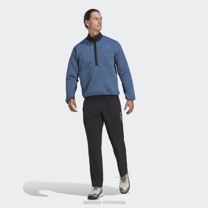 Adidas oțel terrex hike fleece cu jumătate de fermoar adidas bărbați oţel 2JBN14949