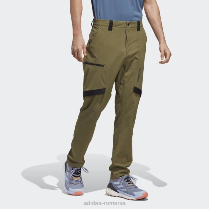 Adidas olive terrex zupahike pantaloni de drumeție bărbați măsline 2JBN6286