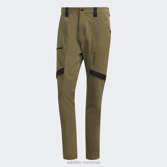 Adidas olive terrex zupahike pantaloni de drumeție bărbați măsline 2JBN6286