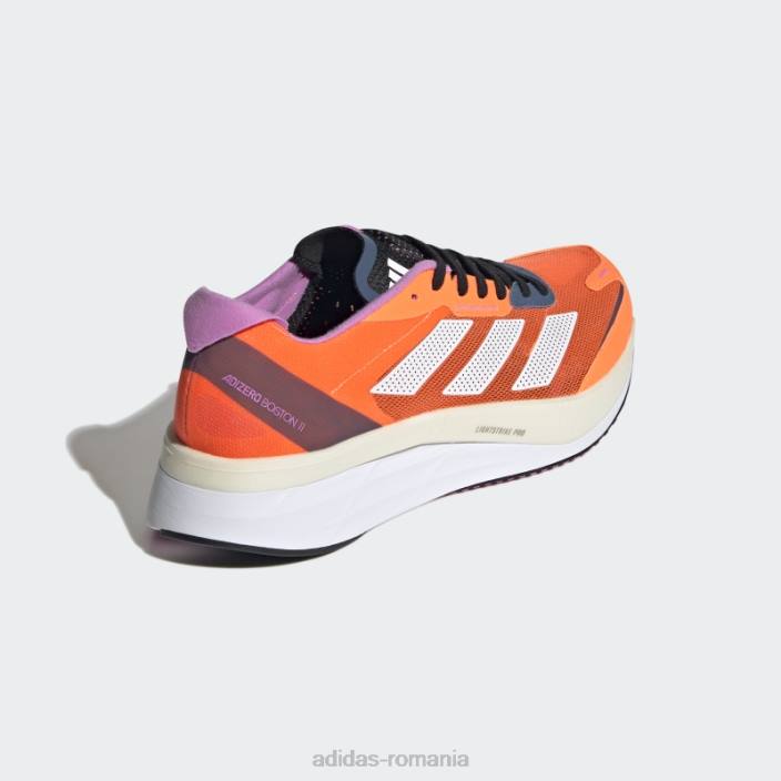 Adidas pantofi adidas adizero boston 11 portocalii bărbați portocaliu/alb/otel 2JBN4545