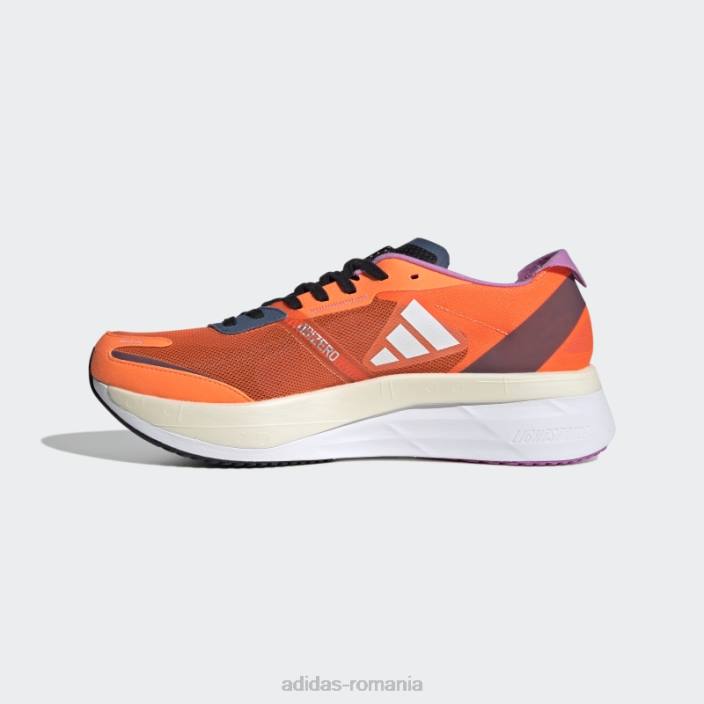 Adidas pantofi adidas adizero boston 11 portocalii bărbați portocaliu/alb/otel 2JBN4545