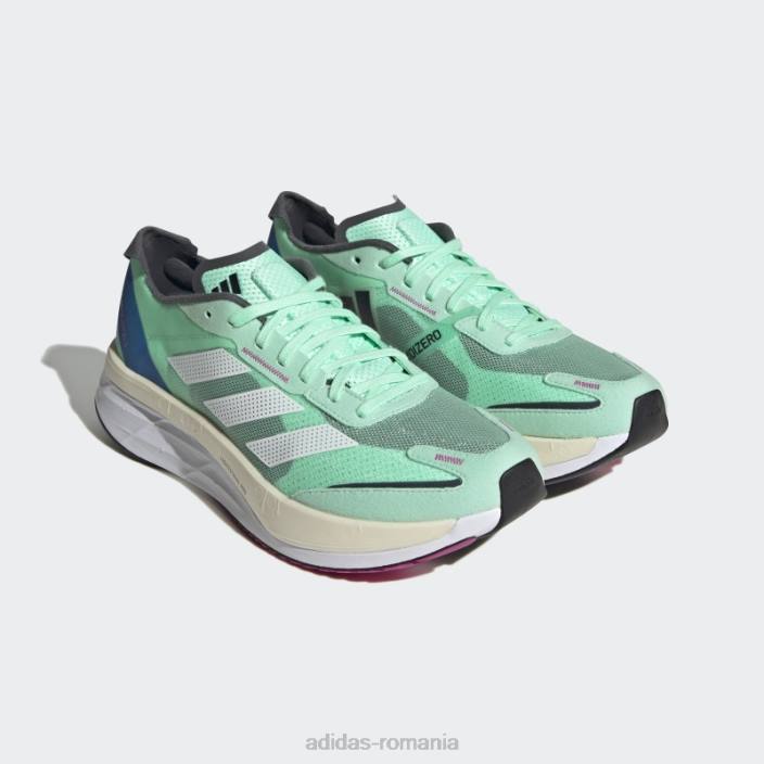 Adidas pantofi adidas mint adizero boston 11 bărbați menta/alb 2JBN12621