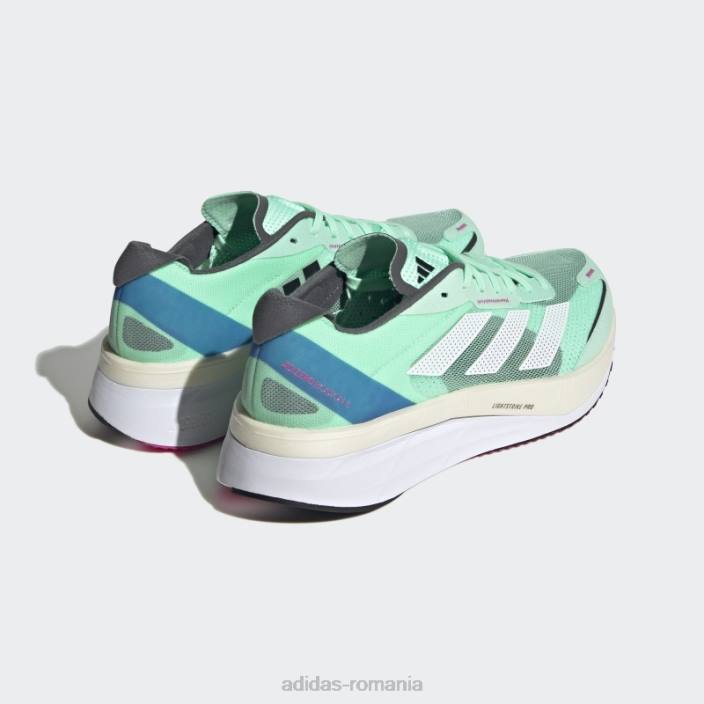 Adidas pantofi adidas mint adizero boston 11 bărbați menta/alb 2JBN12621