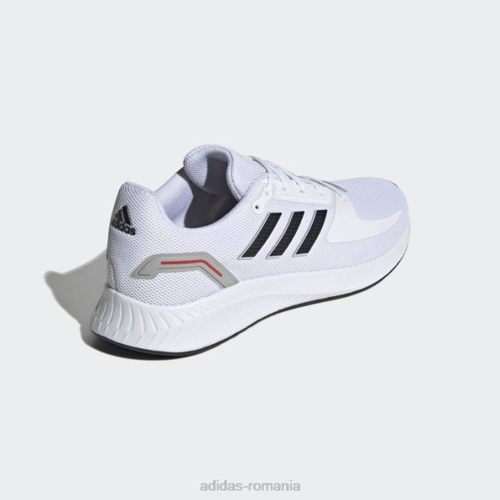 Adidas pantofi adidas run falcon 2.0 albi bărbați alb/negru/rosu 2JBN747