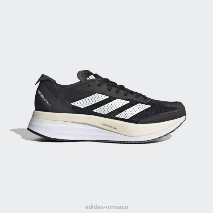 Adidas pantofi adizero boston 11 negri bărbați negru/alb/carbon 2JBN3890