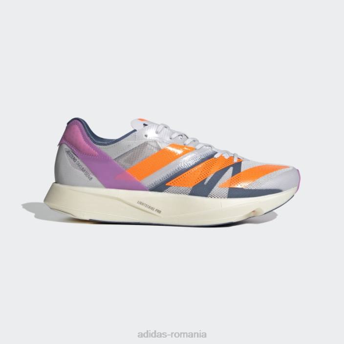 Adidas pantofi adizero takumi sen 8 dash grey bărbați liniuță gri/portocaliu/liliac 2JBN12698