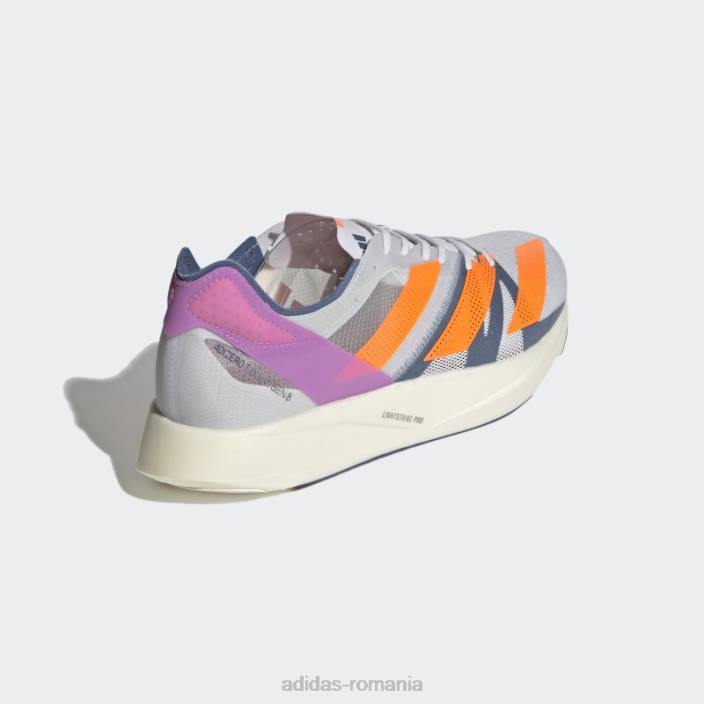 Adidas pantofi adizero takumi sen 8 dash grey bărbați liniuță gri/portocaliu/liliac 2JBN12698