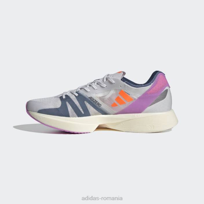Adidas pantofi adizero takumi sen 8 dash grey bărbați liniuță gri/portocaliu/liliac 2JBN12698