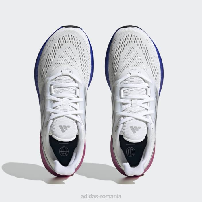 Adidas pantofi albaștri pureboost 22 bărbați alb/gri/albastru 2JBN4152