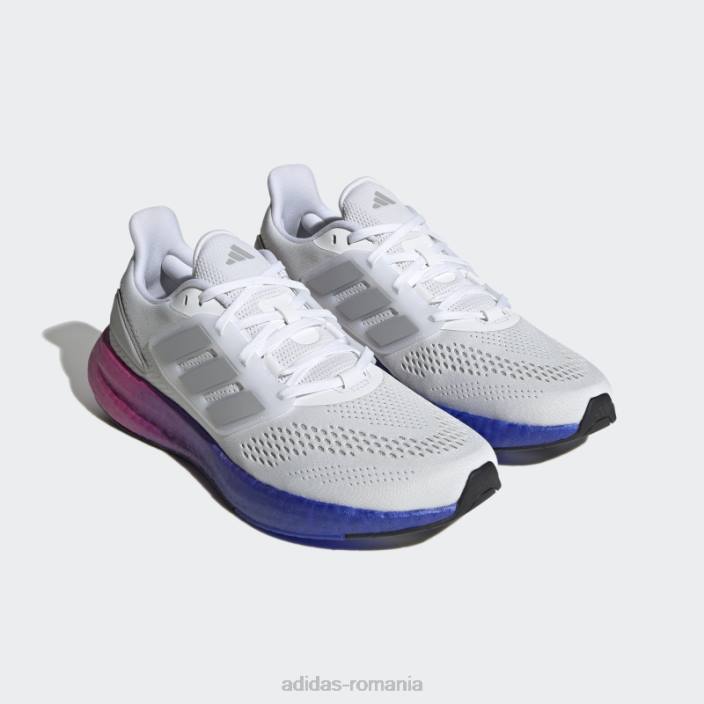 Adidas pantofi albaștri pureboost 22 bărbați alb/gri/albastru 2JBN4152