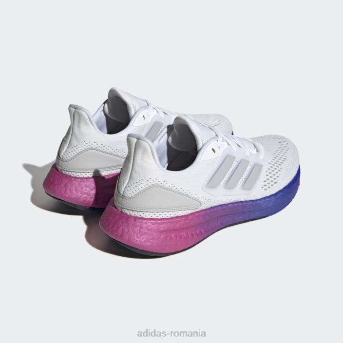 Adidas pantofi albaștri pureboost 22 bărbați alb/gri/albastru 2JBN4152