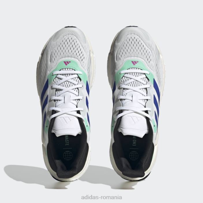 Adidas pantofi albi solarboost 4 bărbați alb/albastru/mentă 2JBN12431