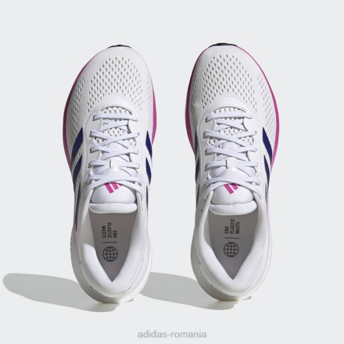 Adidas pantofi albi supernova 2.0 bărbați alb/albastru/fucsia 2JBN3977