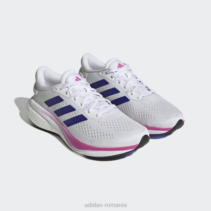 Adidas pantofi albi supernova 2.0 bărbați alb/albastru/fucsia 2JBN3977