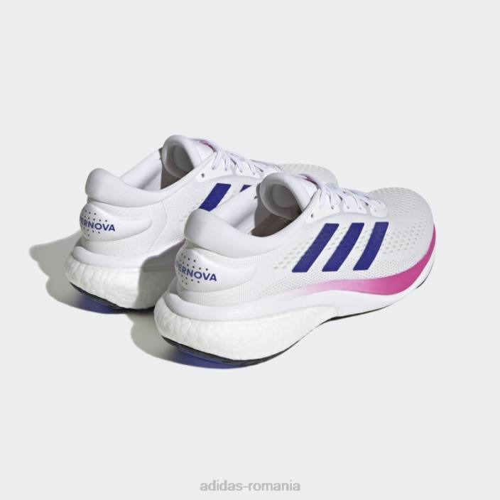 Adidas pantofi albi supernova 2.0 bărbați alb/albastru/fucsia 2JBN3977