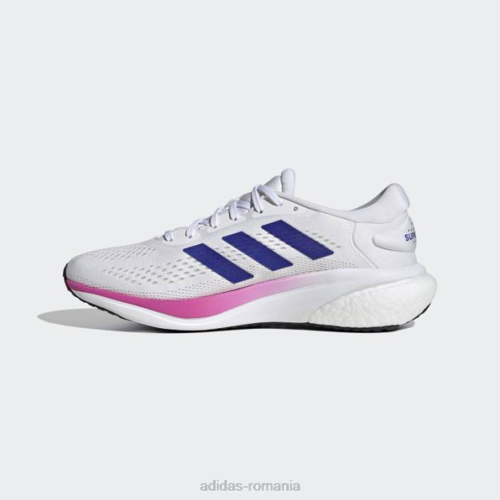 Adidas pantofi albi supernova 2.0 bărbați alb/albastru/fucsia 2JBN3977
