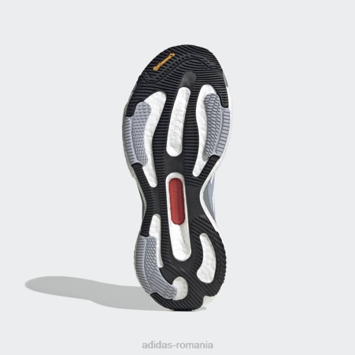 Adidas pantofi argintii solarglide 6 bărbați argintiu/alb/stacojiu 2JBN12448