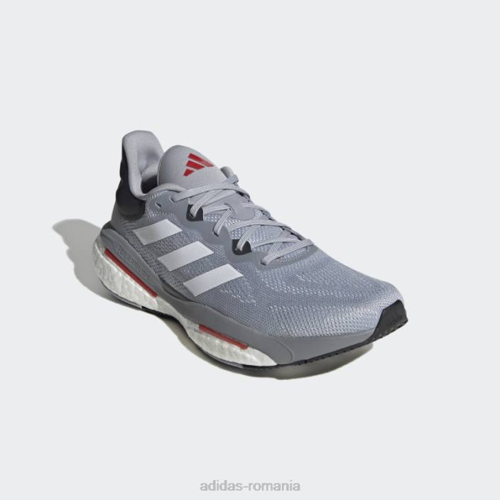 Adidas pantofi argintii solarglide 6 bărbați argintiu/alb/stacojiu 2JBN12448