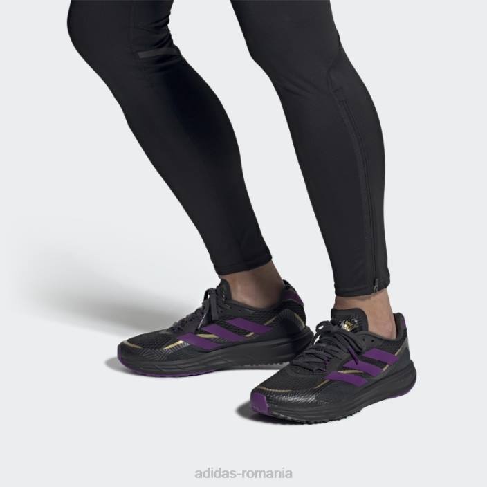 Adidas pantofi black marvel pantera neagră sl20.3 bărbați negru/auriu metalic/violet 2JBN503