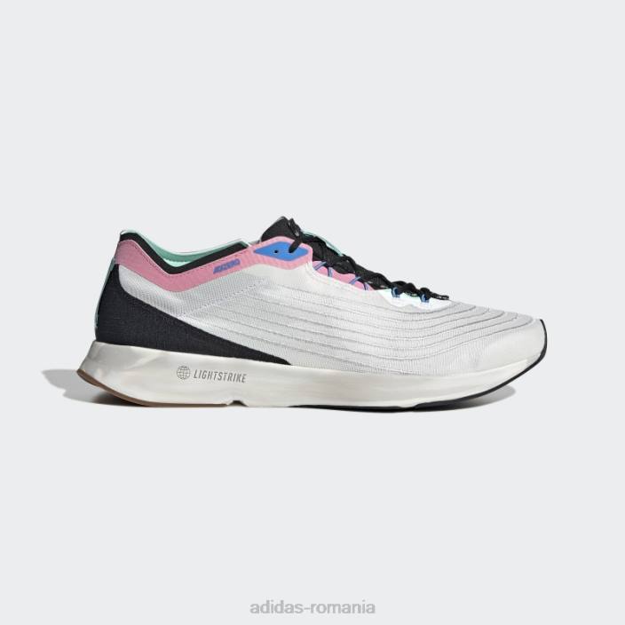 Adidas pantofi de alergare adizero lightstrike joase nevopsite bărbați nevopsit/gri/roz 2JBN13004