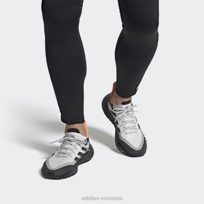 Adidas pantofi de alergare albi 4dfwd 2 bărbați alb/negru/portocaliu 2JBN4501