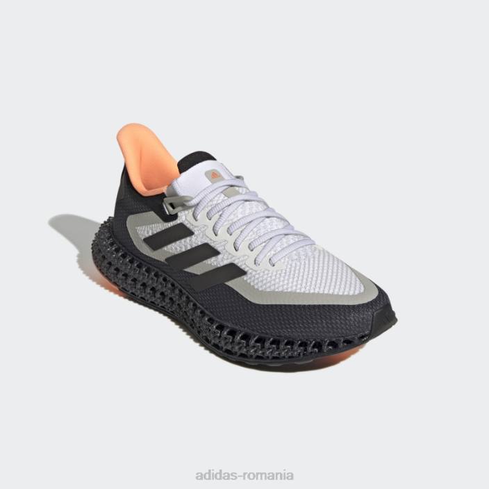 Adidas pantofi de alergare albi 4dfwd 2 bărbați alb/negru/portocaliu 2JBN4501