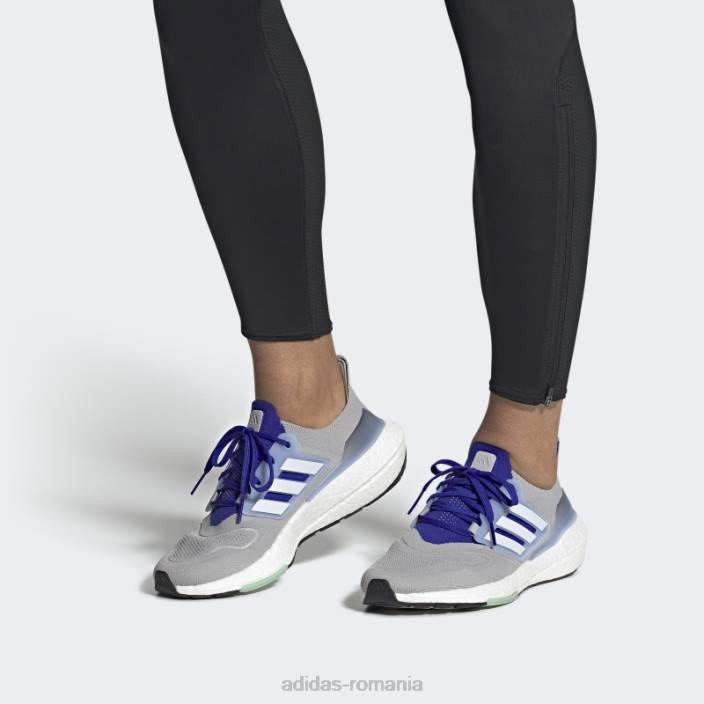 Adidas pantofi de alergare gri ultraboost 22 adidas bărbați gri/alb/albastru 2JBN20013