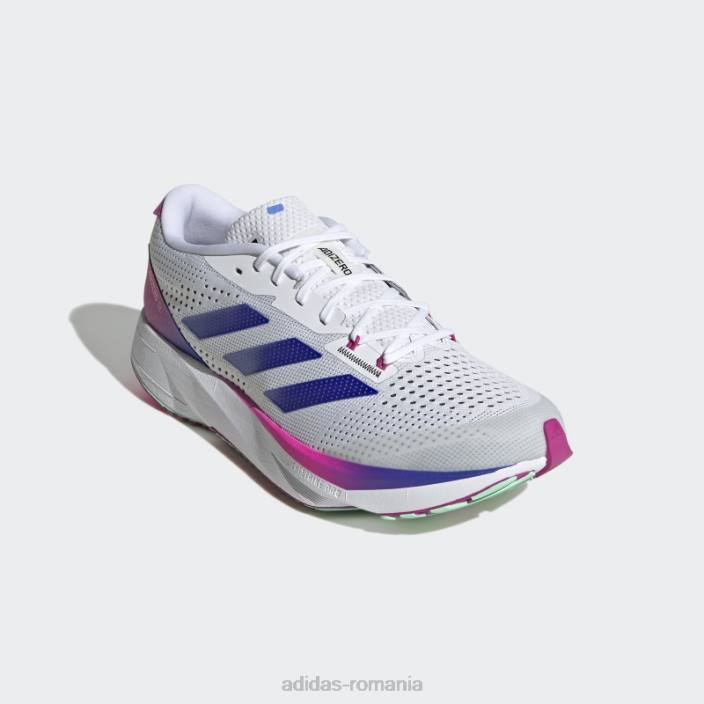 Adidas pantofi de alergat adizero sl fashion alb bărbați alb/albastru/fucsia 2JBN4554
