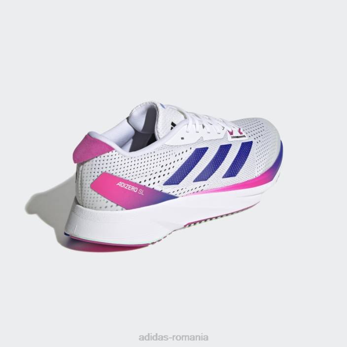 Adidas pantofi de alergat adizero sl fashion alb bărbați alb/albastru/fucsia 2JBN4554