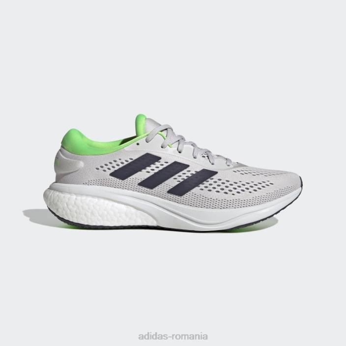Adidas pantofi de alergat dash grey supernova 2 bărbați liniuță gri/bleumarin/verde 2JBN526