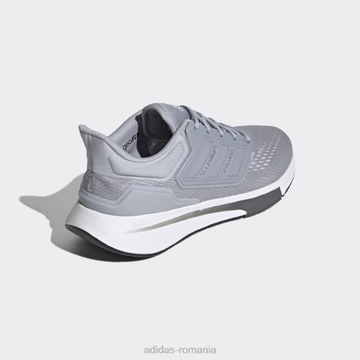 Adidas pantofi de alergat eq21 argintii bărbați argintiu/gri liniuță 2JBN478