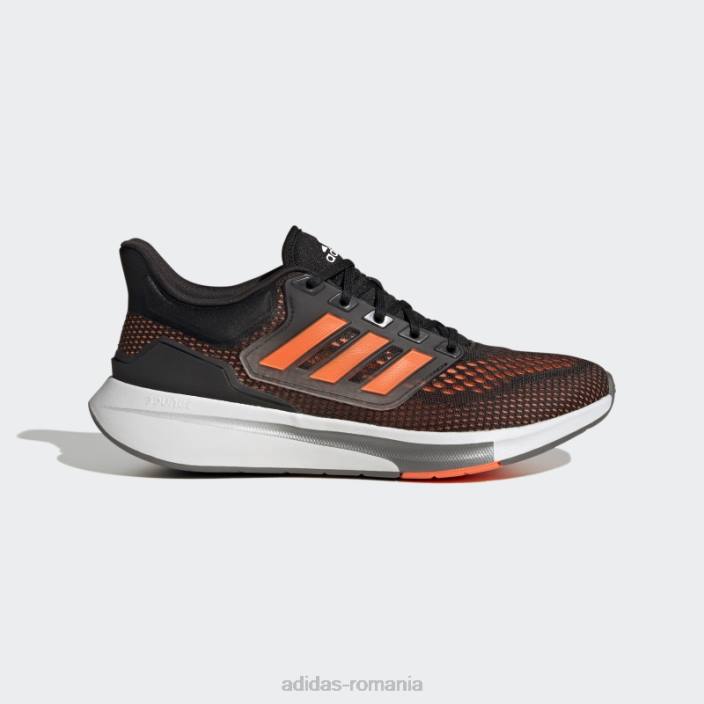 Adidas pantofi de alergat eq21 portocalii bărbați negru/portocaliu/fier metalic 2JBN4269