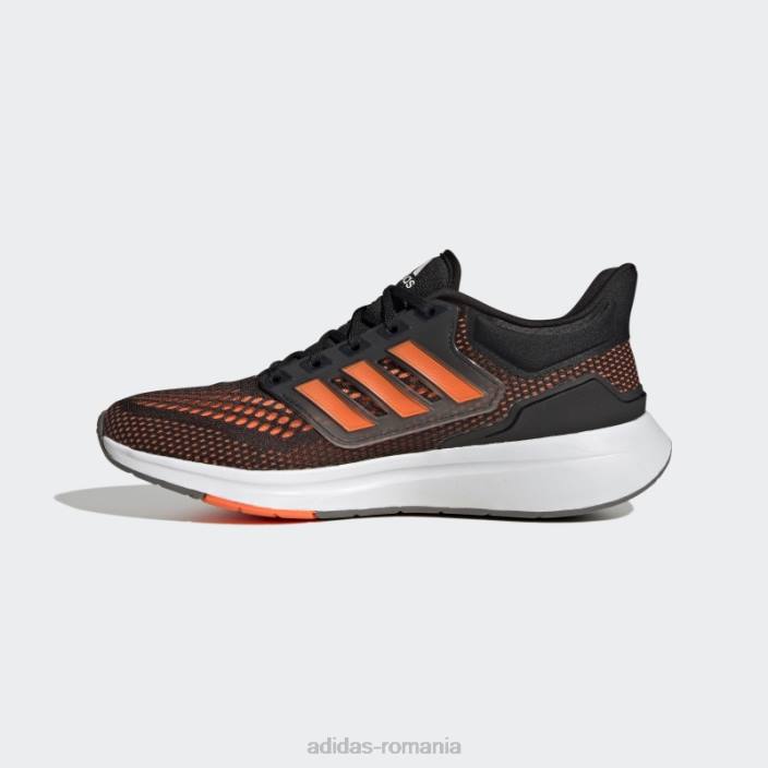 Adidas pantofi de alergat eq21 portocalii bărbați negru/portocaliu/fier metalic 2JBN4269