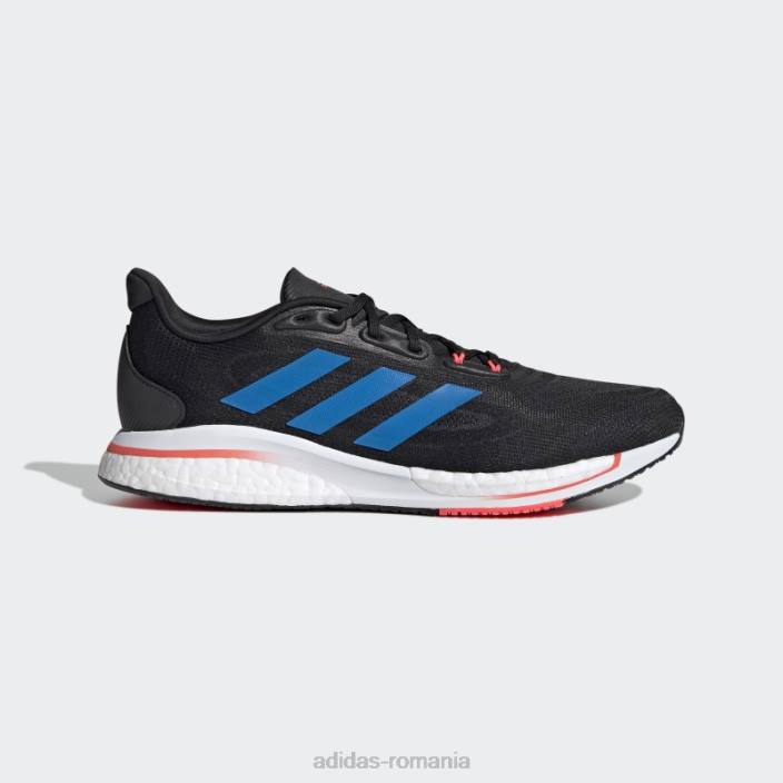 Adidas pantofi eleganti turbo supernova+ bărbați negru/albastru rush/turbo 2JBN12983