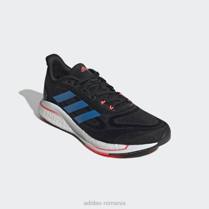 Adidas pantofi eleganti turbo supernova+ bărbați negru/albastru rush/turbo 2JBN12983