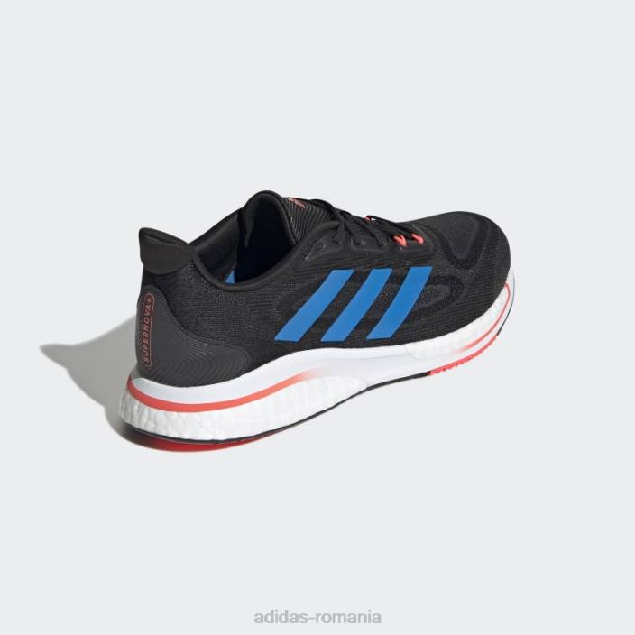 Adidas pantofi eleganti turbo supernova+ bărbați negru/albastru rush/turbo 2JBN12983